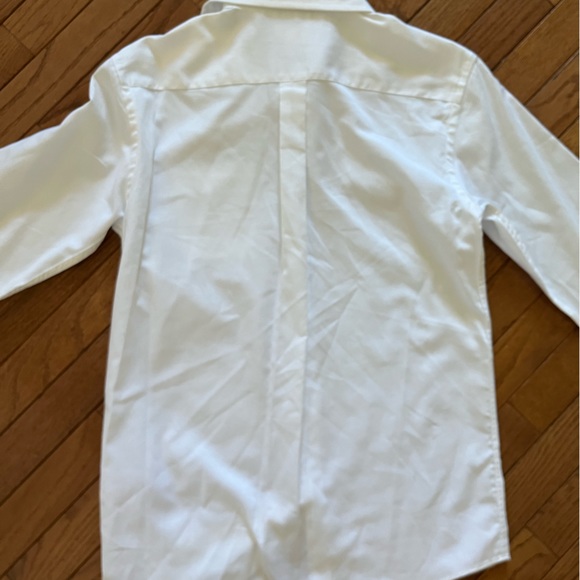 Cat & Jack Boys’ White Long Sleeve Collared Button Down - Picture 10 of 12